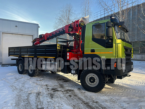 Бортовой автомобиль AMT N.V. 632944 (6x6) 480 л.с. с КМУ + буровая установка HORYONG HRS216