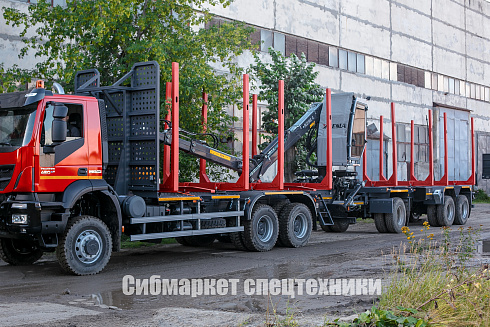 Cортиментовоз IVECO-AMT 633920 с КМУ 