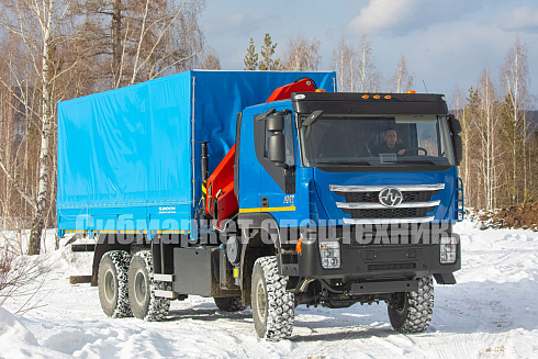 Бортовой-тентованный автомобиль AMT N.V. 632944 (6x6) 480 л.с. с КМУ ИМ-150